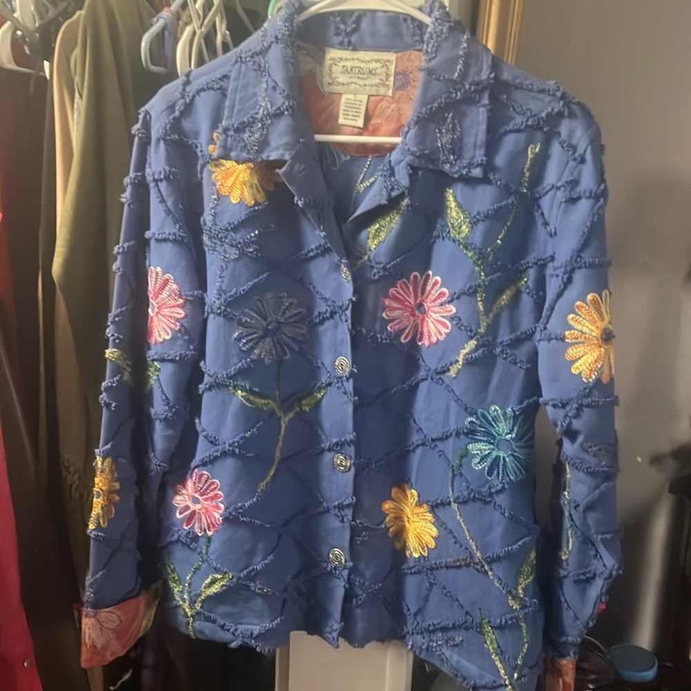 Vintage Tantrum Denim Embellished Jacket